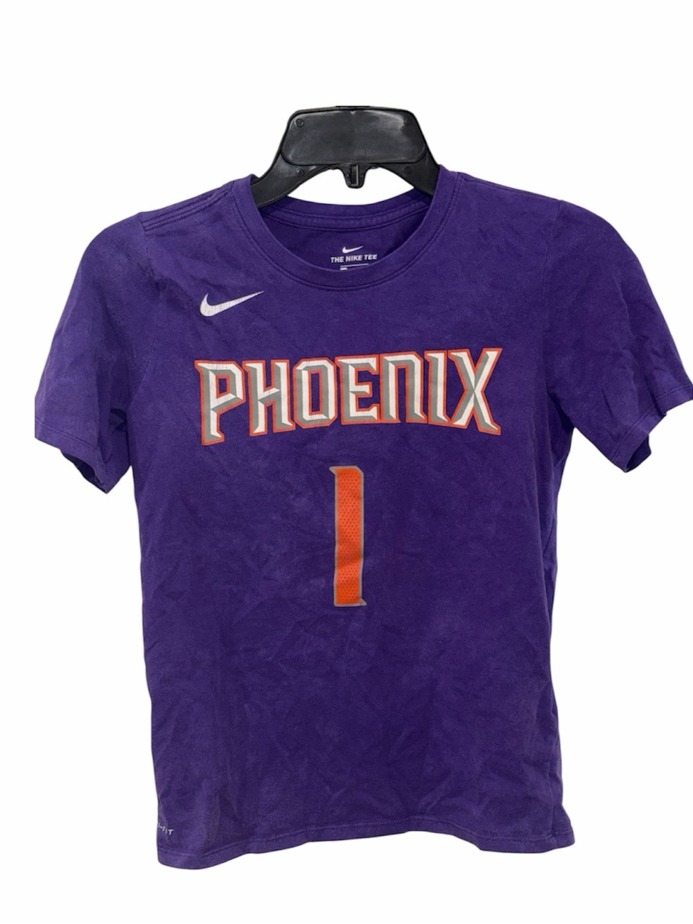 Nike Phoenix Suns Booker #1 purple kids tee size M